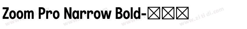 Zoom Pro Narrow Bold字体转换 Zoom Pro Narrow Bold字体转换